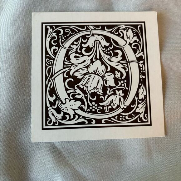 4.5” NEW! “O” Square Monogram Letter Print Ready to be Framed - Picture 1 of 4